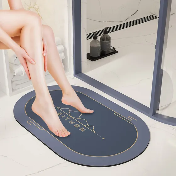 Tapete Baño Super Absorbente Antideslizante Suave Arruga 16