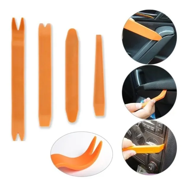 Herramientas Palas Para Desmontar Tableros Radio Carro X 4