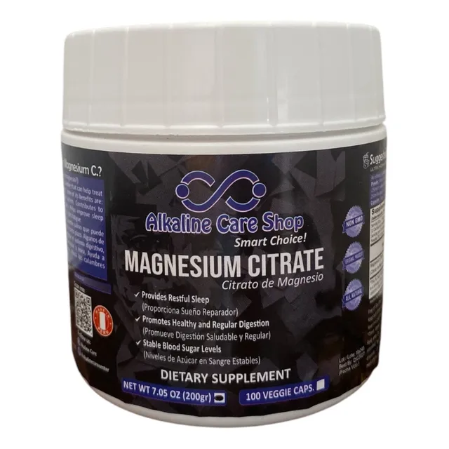 Citrato De Magnesio 200 Gr Alkaline Care (polvo) Natural