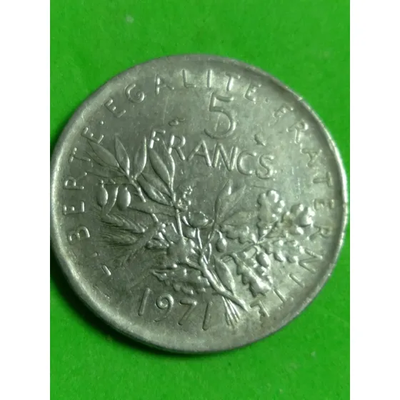 Moeda De 5 Frances 1971
