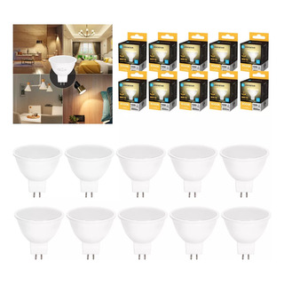 Lampara Foco Led Ahorrador Mr16 10w 10pcs Aigostar Lampara Foco Led Ahorrador Mr16 10w 10pcs Aigostar