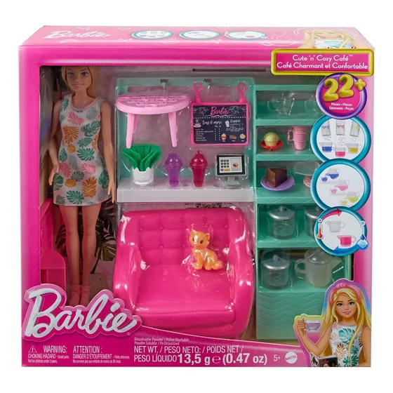 Juguete /cafeteria Bienestar De Barbie Con Accesorios