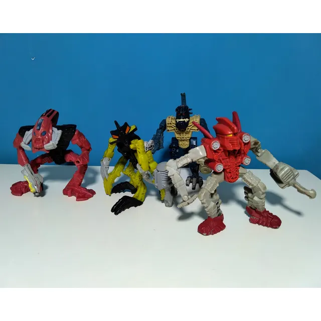 Muñecos Toa Jaller, Carapar, Toa Matoro- Bionicle 2007
