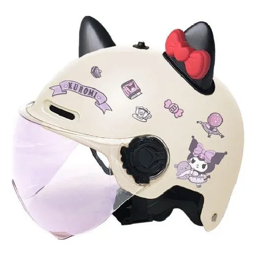 A Casco De Seguridad Kuromi For Niños De 4 A 14 Años