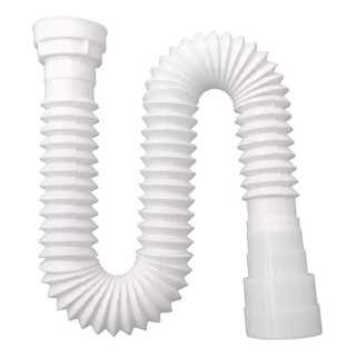 Sifão Universal Branco 52cm Banheiro Tanqu Cozinha Sanfonado Sifão Universal Branco 52cm Banheiro Tanqu Cozinha Sanfonado