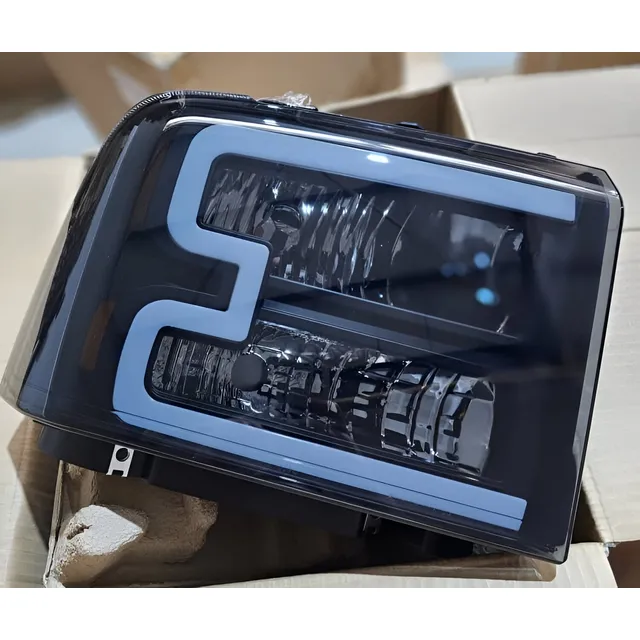 Faro Ford Triton 06-10 C/led Lineal Ahumado (el Par) 