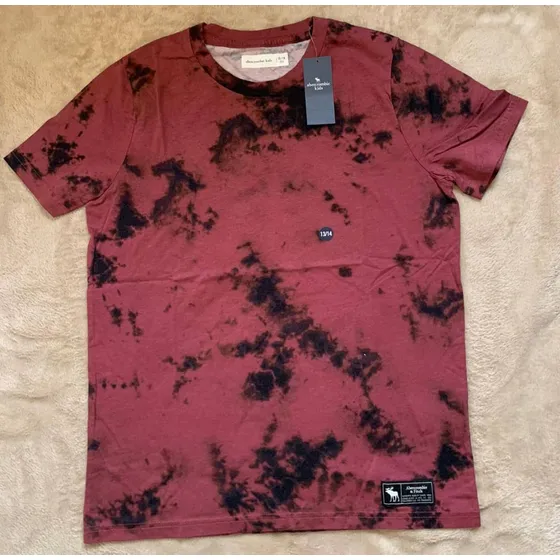 Franela Tie Dye Roja De Niño
