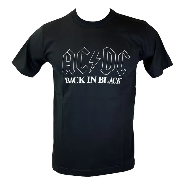 Ac / Dc Remera Back In Black Rock Heavy Metal