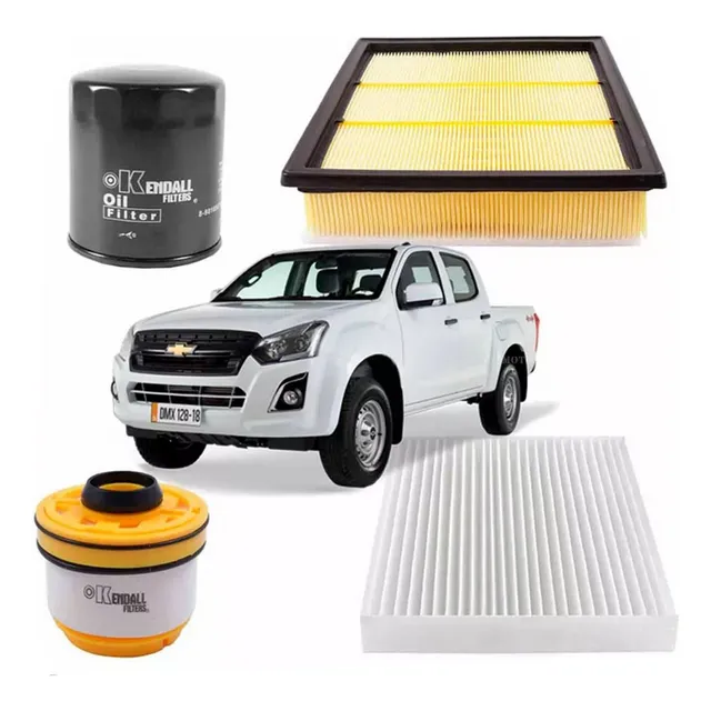 Kit 4 Filtros Chevrolet Dmax 2.5 4jk1 Diesel 2017 A 2018