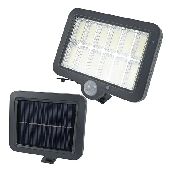 Foco Lámpara Solar Led 100w 5m Sensor Movimiento Fotocélula
