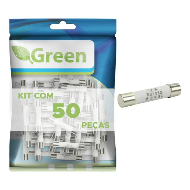 Kit 100 Fusível Cerâmico Para Forno Microondas 12a - 12amp