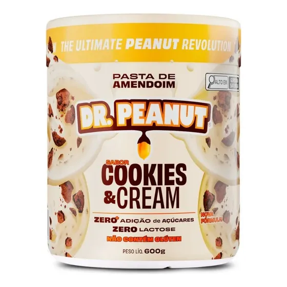 Pasta De Amendoim Com Whey Protein - 600g - Dr. Peanut
