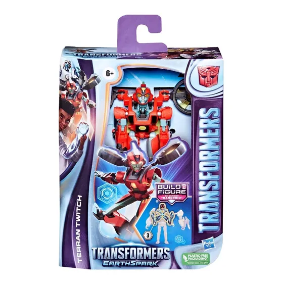 Transformers Earthspark Figura De 12 Cm Twitch Hasbro
