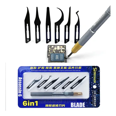 Kit Cuchillas Mechanic Para Retirar Pegamento Cpu