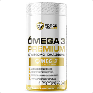Ômega 3 Com Selo Meg3 Tg Concentrado Epa Dha 120 Capsulas 1000 Mg Force Full Labz Sem Sabor Ômega 3 Com Selo Meg3 Tg Concentrado Epa Dha 120 Capsulas 1000 Mg Force Full Labz Sem Sabor