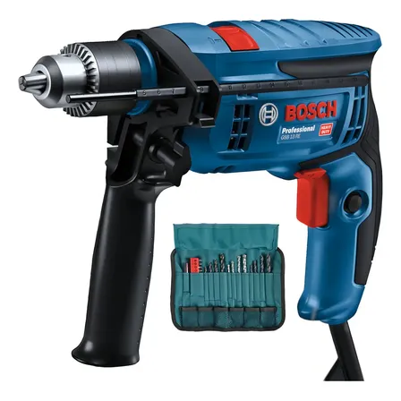 Furadeira De Impacto 1/2pol 750w C/ Kit De Acessórios Bosch