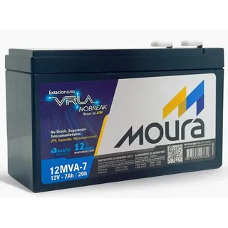 AlarmenobreakMouraBateria Selada 7Ah Moura VLRABateria selada