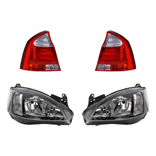 Kit Faros P/foco H1/h7 Y Calaveras Depo Corsa 2003 - 2008