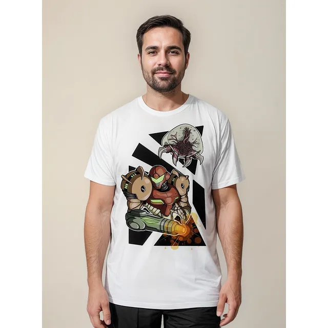 Camiseta Super Metroid Samus Nintendo 2067