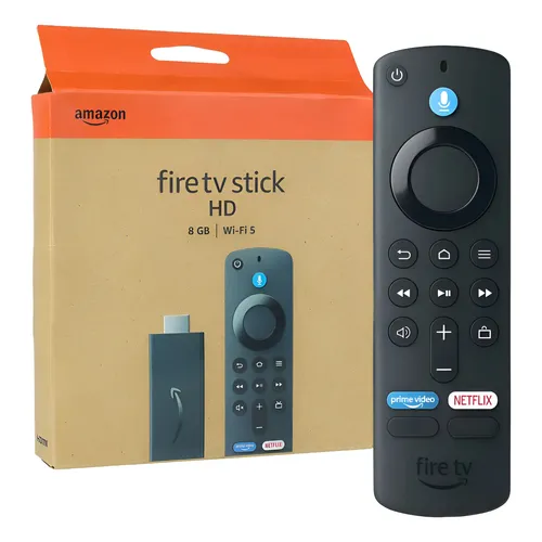 【新品】Amazon Fire TV Stick HD 2台 Amazon Fire TV Stick 2ª geração de voz Full HD 8GB preto com 1GB