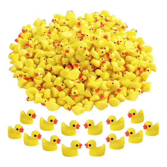 Patito Amarillo Mini Patos De Resina, 100 Unidades