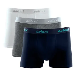Kit Com 3 Cuecas Boxer AlgodĂŁo Cotton Original Colcci Kit Com 3 Cuecas Boxer AlgodĂŁo Cotton Original Colcci