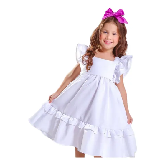 Vestidos De Niñas Fiestas Cumpleaños Y Bautizos T2 T4 T6 T8