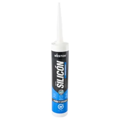 6 Silicones Transparente Para Baños Y Cocinas Cartucho 300ml