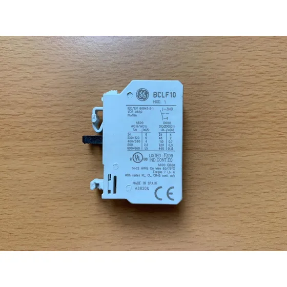 Contacto Auxiliar General Electric Bclf10