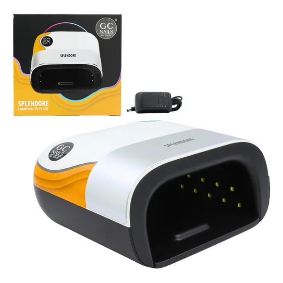 Gc Nails, Lámpara Led v 48W Splendore Cabina para uñas Con Temporalizador