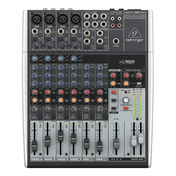 Console Behringer 1204USB Xenyx de mistura 127/220V