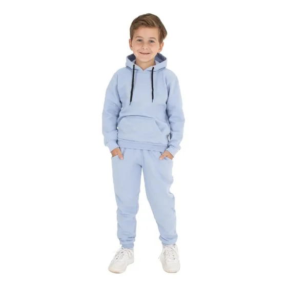 Conjunto Infantil Moletom Menino Calça Blusa Liso Masculina