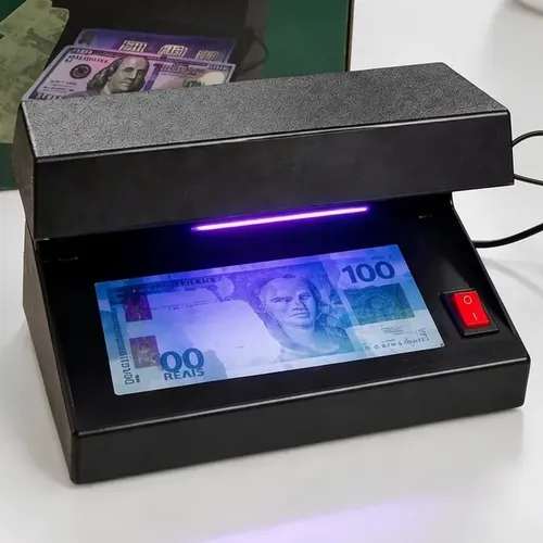 Máquina de detecção de notas falsas detector luz negra money