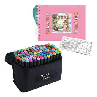 Kit De Bolígrafos Táctiles Xin, 60 Colores, Doble Punta Y Li Kit De Bolígrafos Táctiles Xin, 60 Colores, Doble Punta Y Li