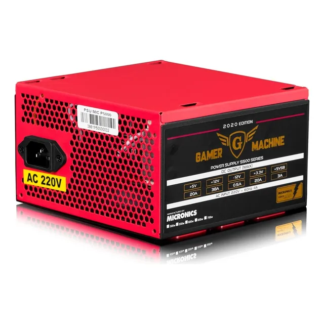 Fuente De Poder Gamer Atx 450w Real Ppfc Micronics P4500