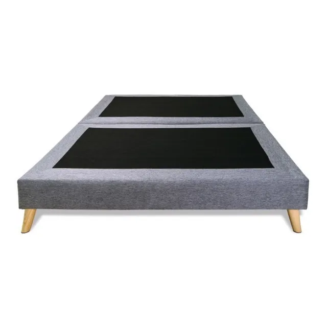 Base Cama, Somier Dividido Queen 160*190 Pata Madera 
