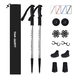 2 Bastones Senderismo Ajustables Aluminium Plegables. 2 Bastones Senderismo Ajustables Aluminium Plegables.