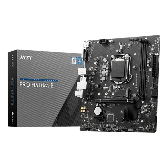 Tarjeta Madre Msi Pro H510m-b Lga1200 Ddr4 Micro Atx Glan
