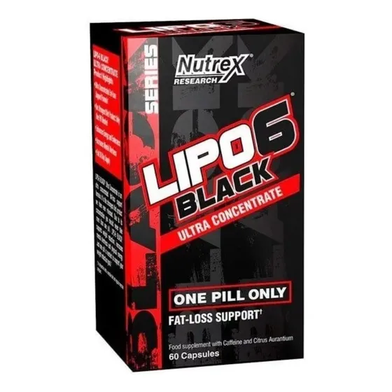 Quemador De Grasa Nutrex Lipo 6 Black Uc 60 Cáp.termogenico