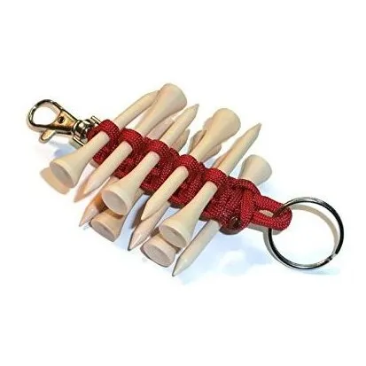 Tee Golf Redvex Paracord Rojo Titular Capacidad Para 10