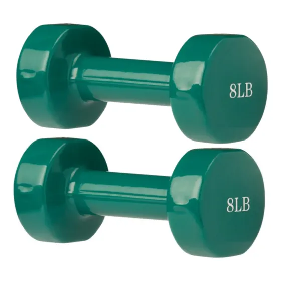 Mancuerna X 2 Uds Encauchetada 8 Libras Gym Tonifica 