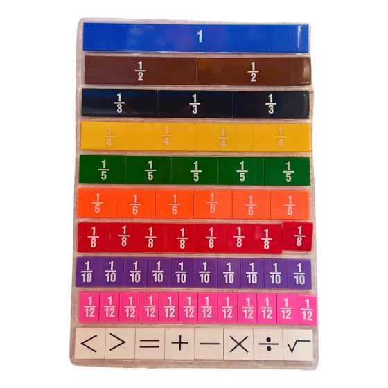 Tira De Fracciones Rectangulares Juegos Didacticos