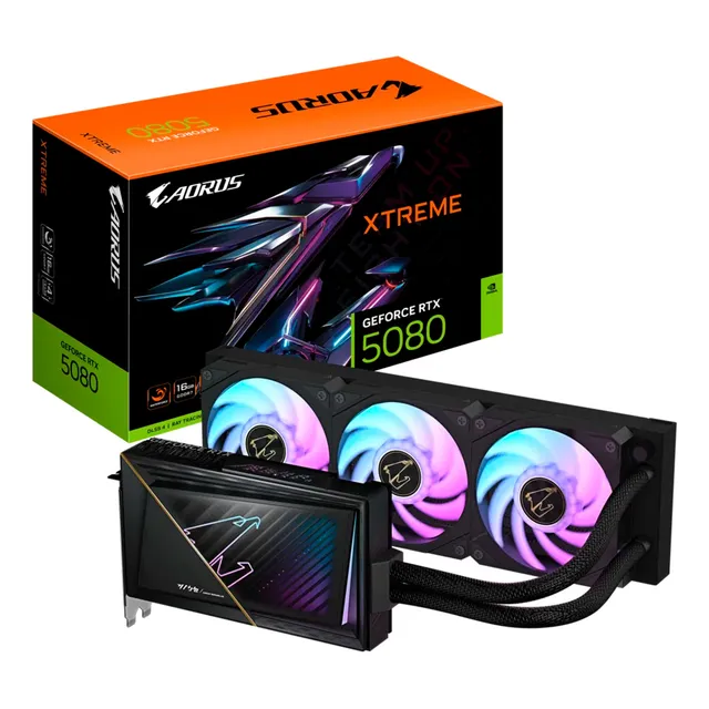 Tarjeta De Video Aorus Rtx 5080 Xtreme Waterforce 16gb Gddr7