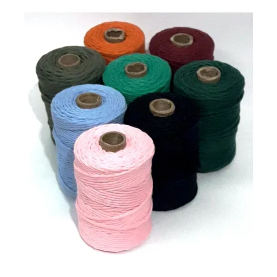 Hilo Algodón Macramé Color 40 Hebras  X 130 Mts. Cordón 3mm.