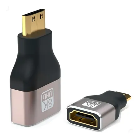 Adaptador Hdmi Para Mini Hdmi 8k 4k Uhd 2.1 48gbs
