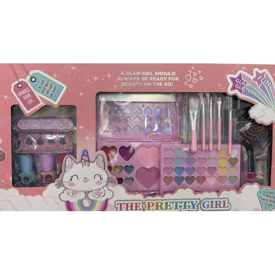 Set De Maquillaje Real Para Niñas / Princesas De La Casa 