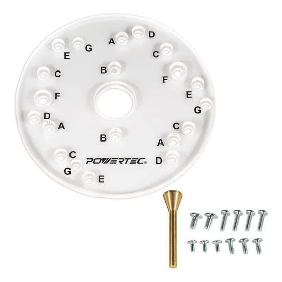 Placa Base Universal Para Enrutador Powertec 71369 Con Cl...