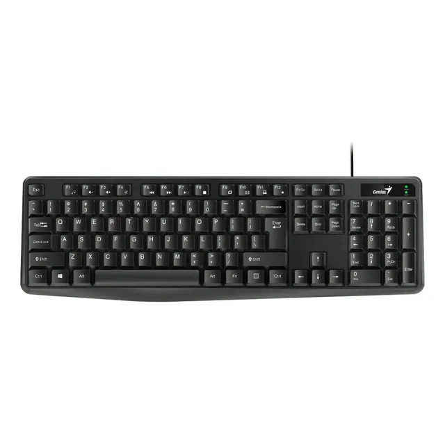 TECLADO GENIUS KB-117 MULTIMEDIA USB UNIVERSAL NEGRO ESPAÑOL IDIOMA ESPAÑOL COLOR DEL TECLADO NEGRO