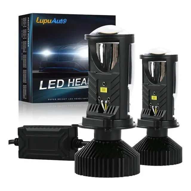 Par De Bombillos Led H4 Con Proyector  Moto O Carro