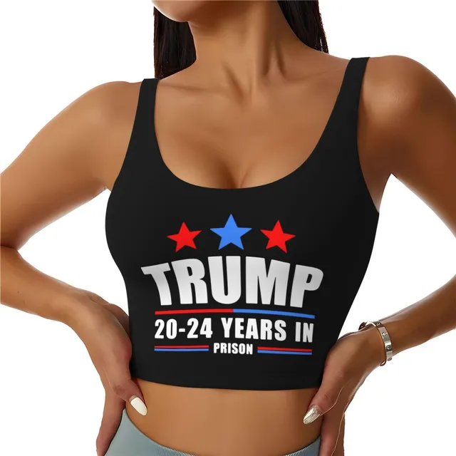 Trump 20-24 Año Prision Camiseta Manga Para Mujer Sujetador